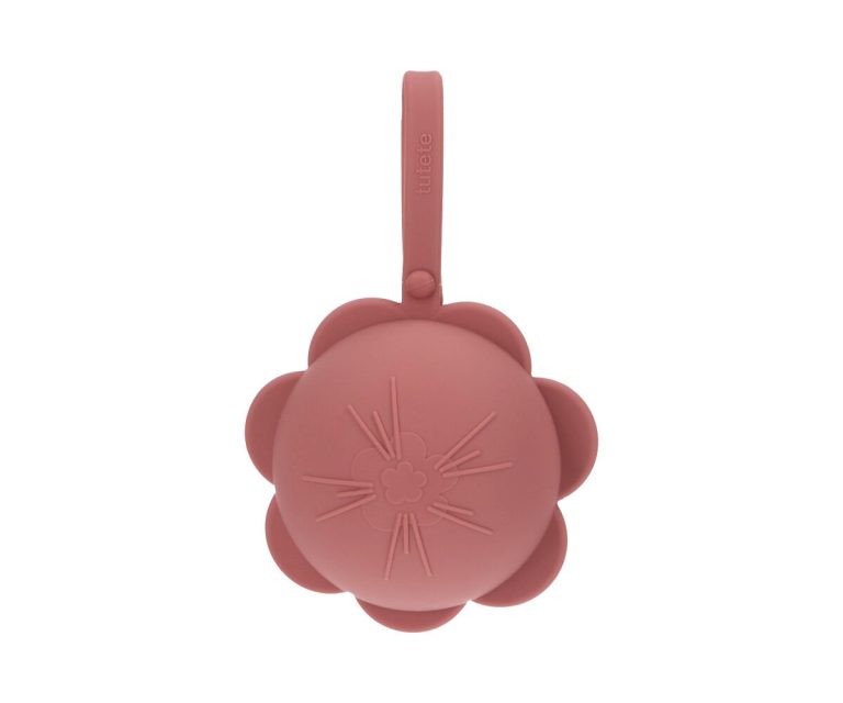 Portachupetes Silicona Flor Brick Dust - Imagen 1