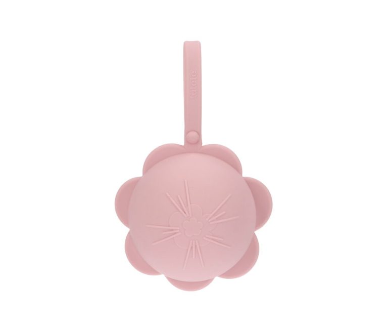 Portachupetes Silicona Flor Pink - Imagen 1