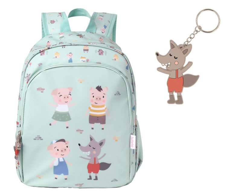Mochila Mediana The Three Little Pigs + Llavero - Imagen 1