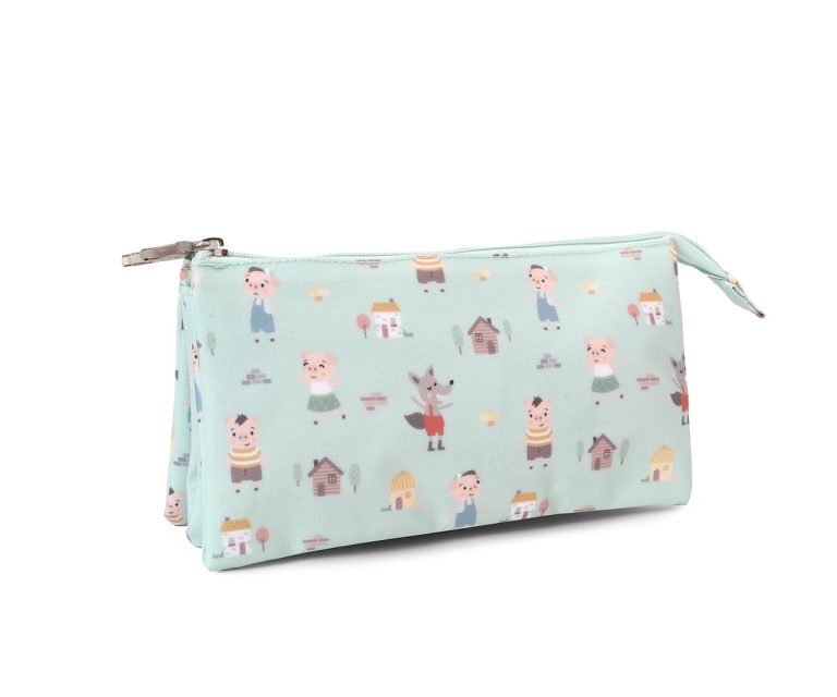 Estuche 3 Compartimentos The Three Little Pigs Personalizable - Imagen 1