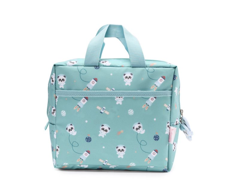 Bolsa Merienda Térmica Pandas in Space Personalizable - Imagen 1