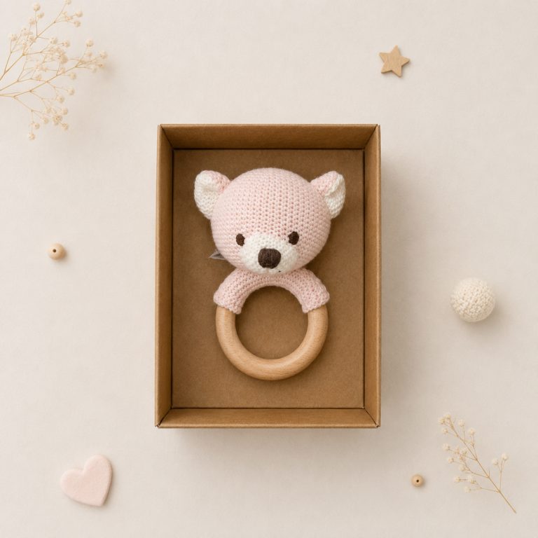 Sonajero Oso Rosa - Imagen 1