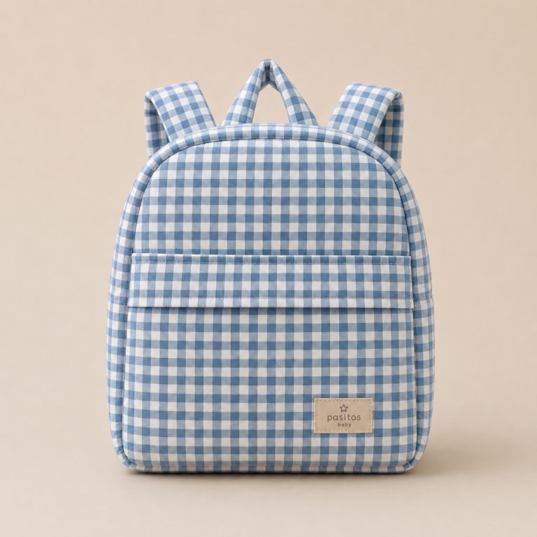 Mochila Vichy azul - Imagen 1