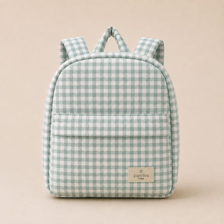 Mochila Vichy mint - Imagen 1