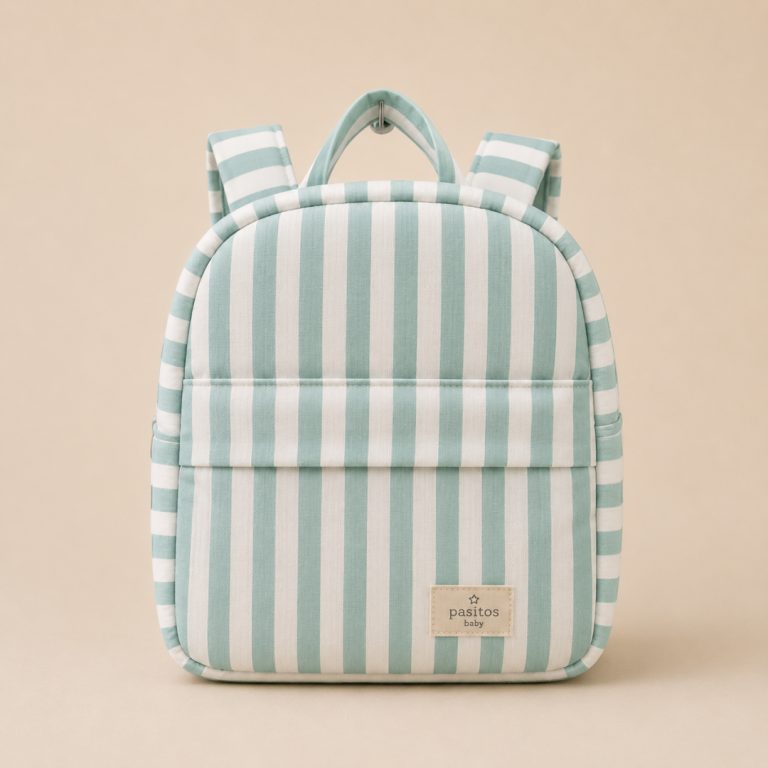Mochila Rayas Menta - Imagen 1