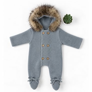 Pelele Capucha Gris