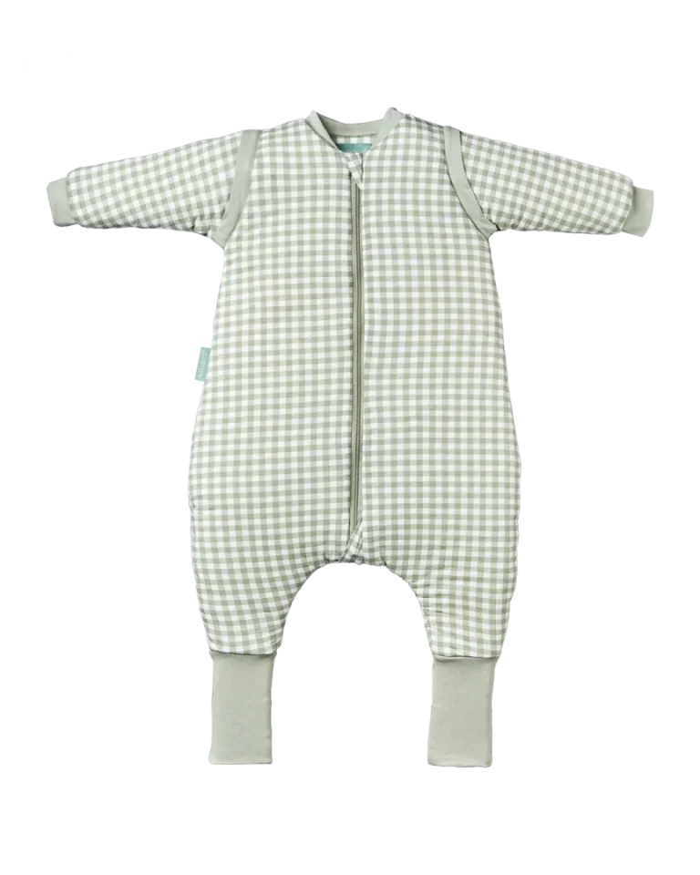 Pijama manta con mangas y calcetines antideslizantes - Mint Tea - TOG 2.5 - Imagen 1