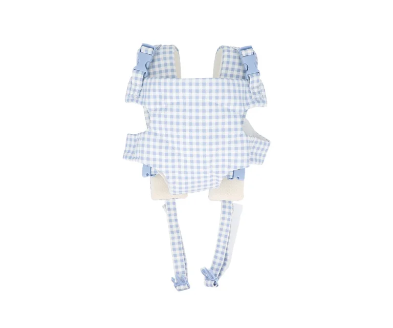 Portabebés Ergonómico Para Muñecos Vichy Blue - Imagen 1